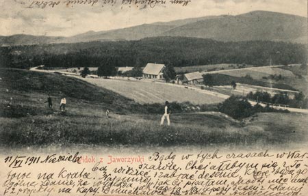 Tatry góra Jaworzynka na starej pocztówce