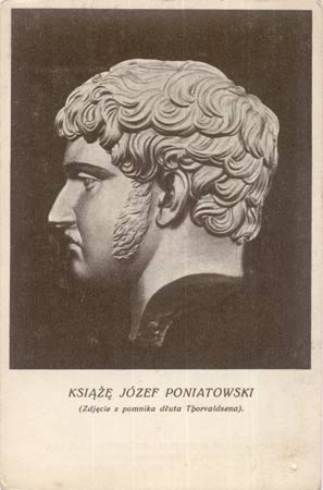 Książe Józef Poniatowski z karty pocztowej