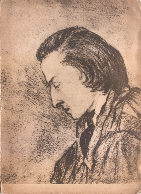 Fryderyk Chopin na rysunku George Sand