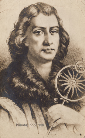 Pocztówka z portretem Mikołaja  Kopernika