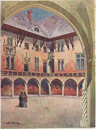 dziedziniec zamku wawelskiego